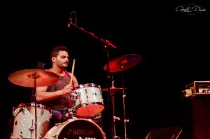 Thiago Calado baterista da banda Old Kitchen no Rock in Real